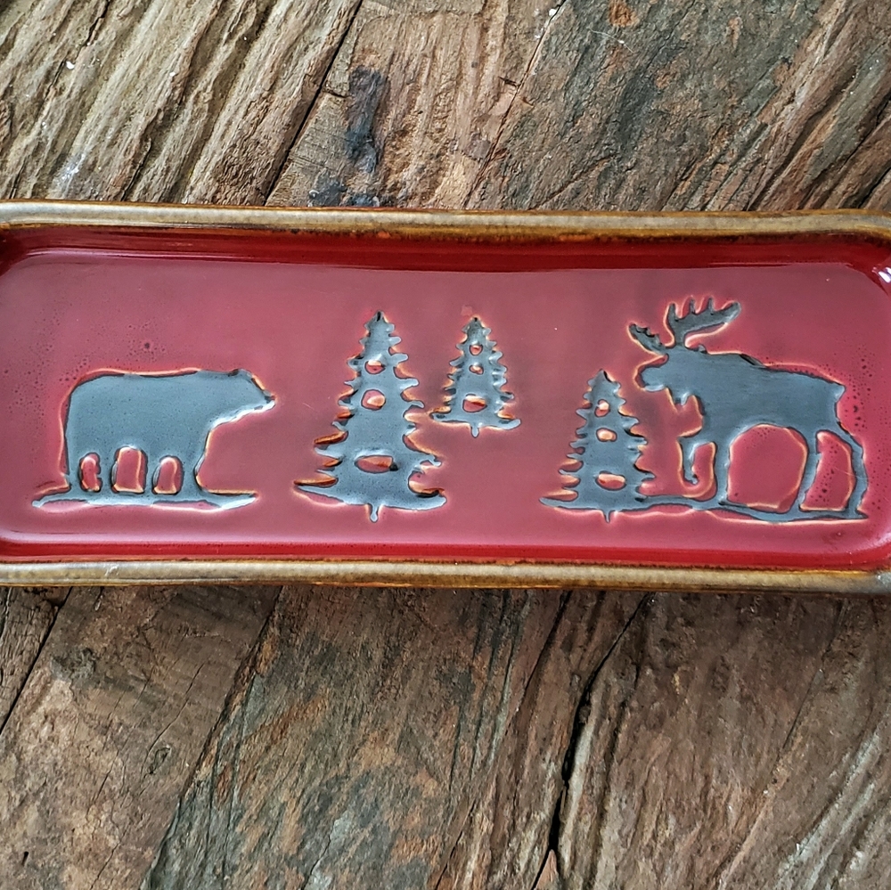 HOME | studio Woodland Collection 15" rectangular tray